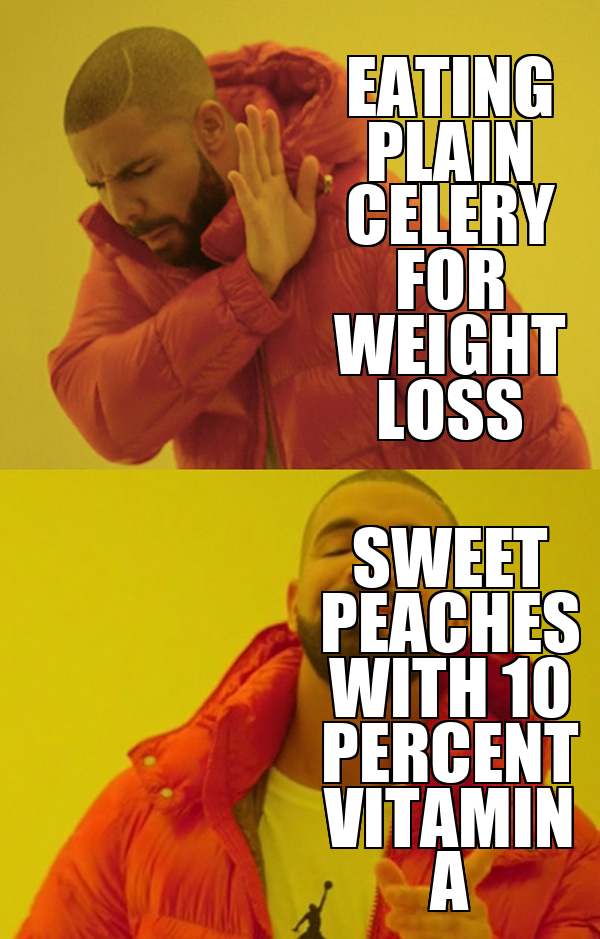 Celery vs Peaches Meme