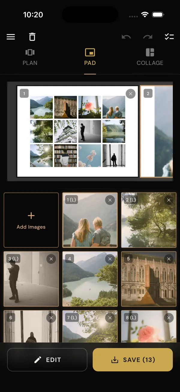 BatchPad on a phone &mdash; No-Crop Borders in Bulk