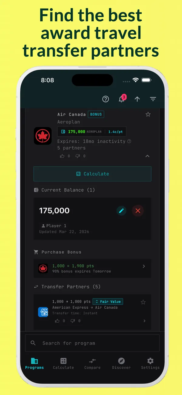Pointsuno &mdash; Points Value Calculator