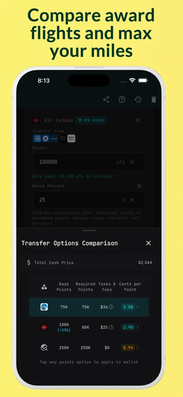 Pointsuno &mdash; Partner Transfer Directory
