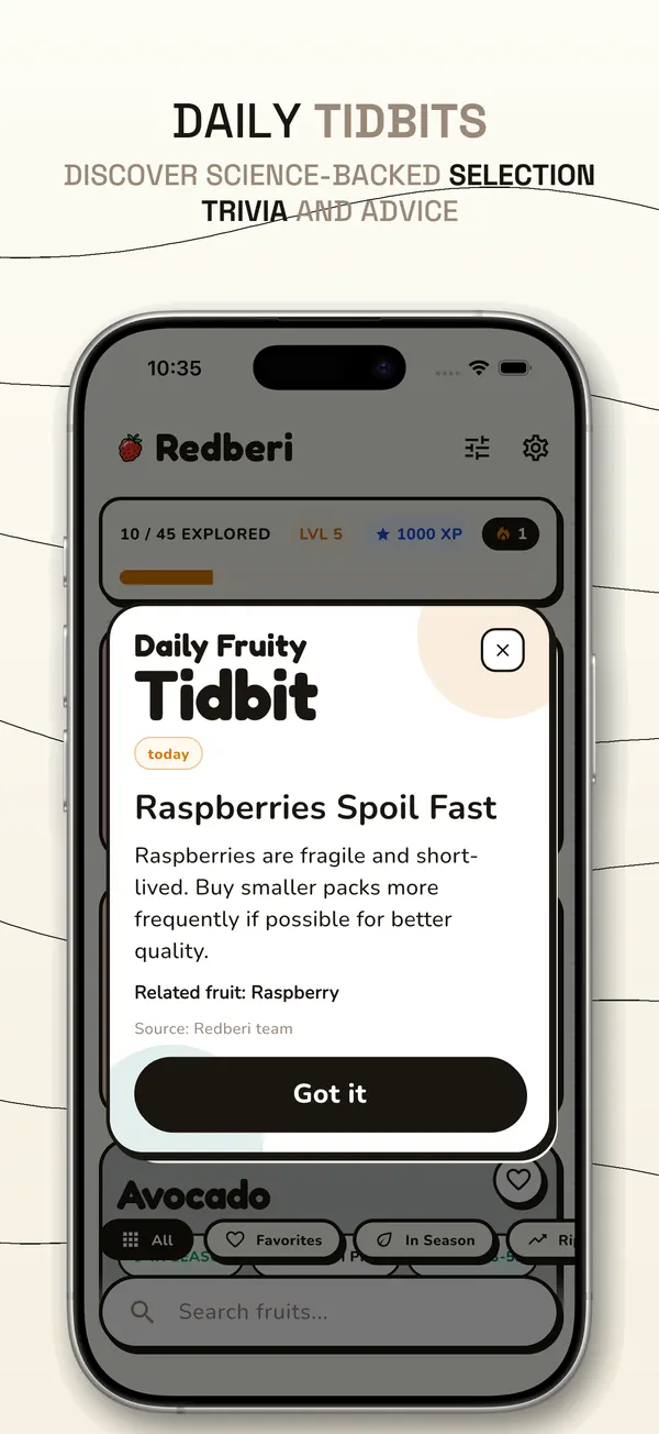 Redberi &mdash; Daily Tidbits